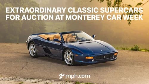 Extraordinary Classic Supercars For Auction at Monterey Car Week